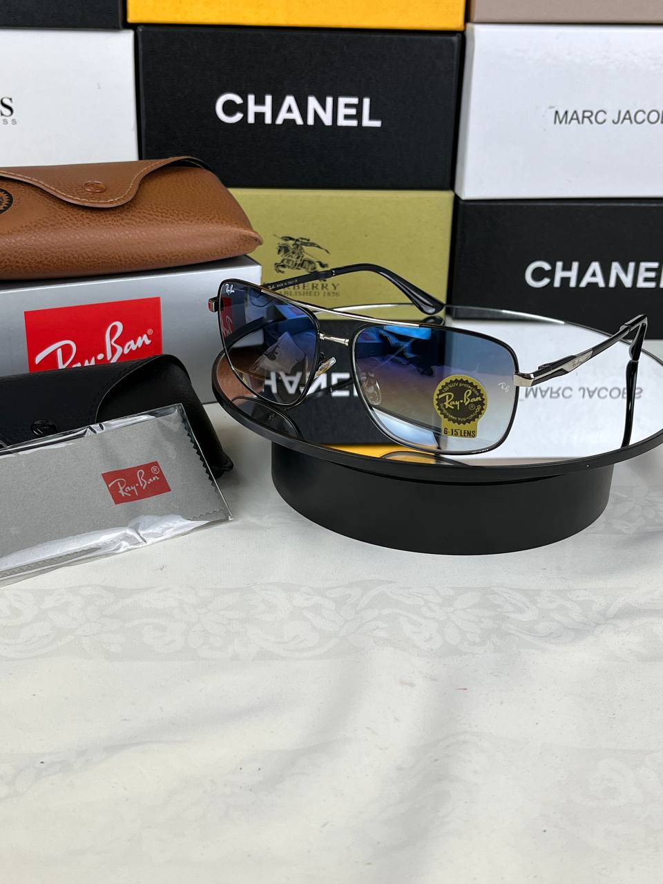Lunette rayban en verre traiter