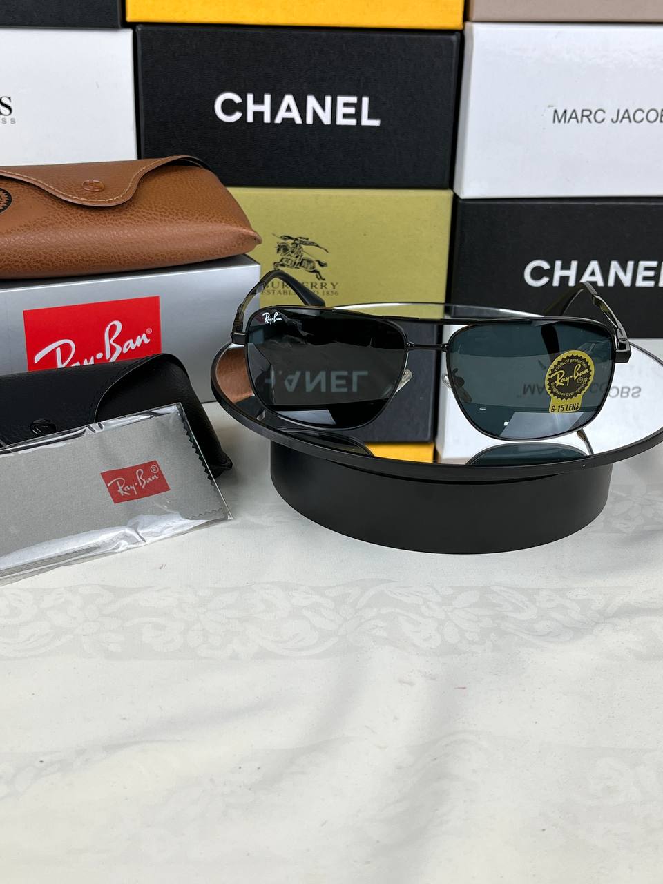 Lunette rayban en verre traiter