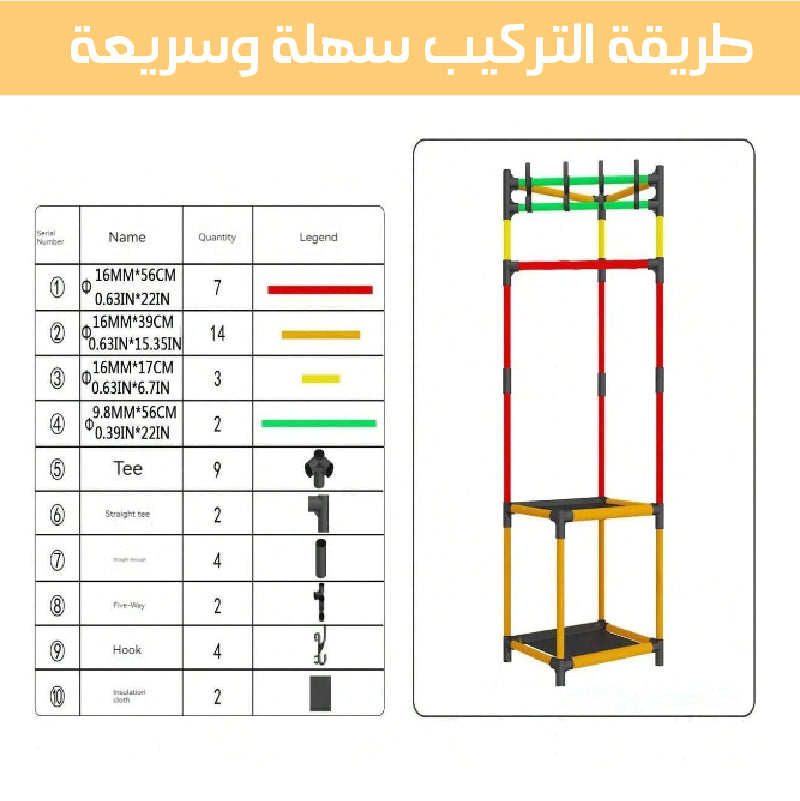علاقة الاغراض ,الملابس و الاحدية